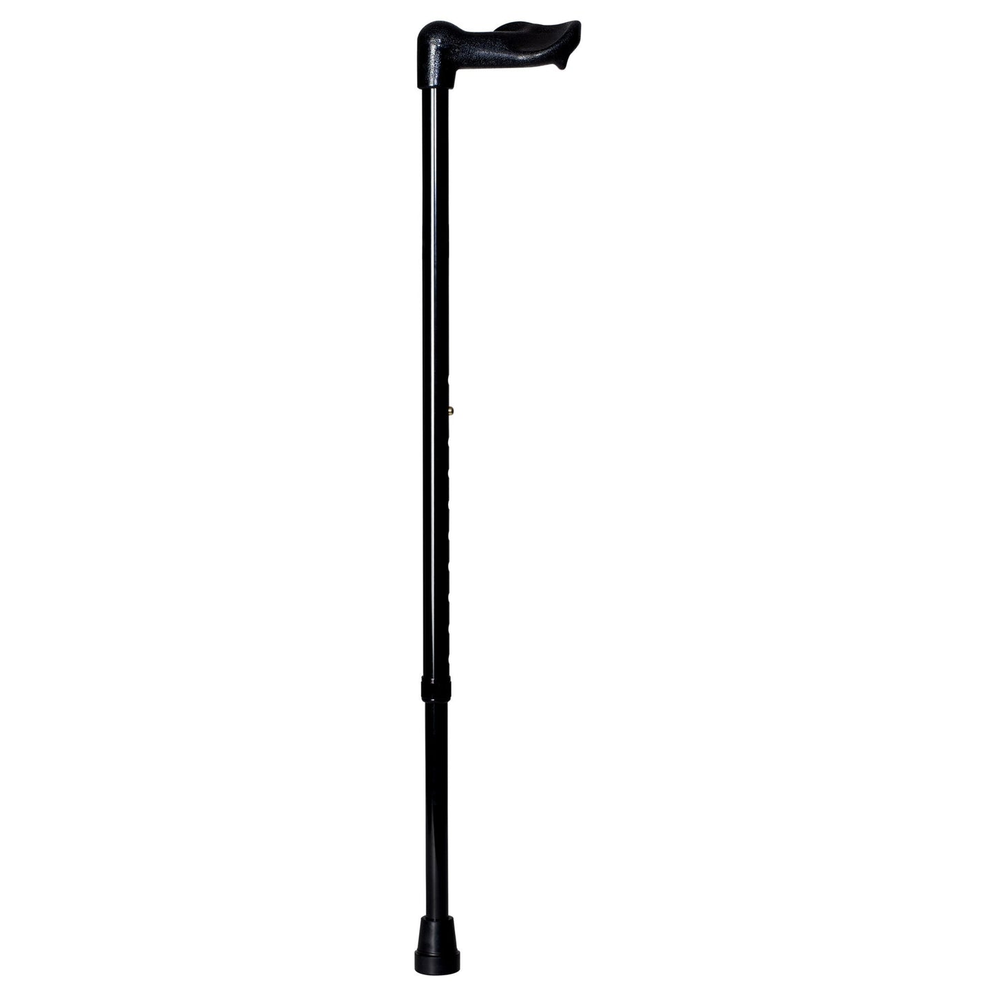 Left Hand Palm Grip Cane On A 7/8" Straight Aluminum Adjustable Shaft 30"-38"