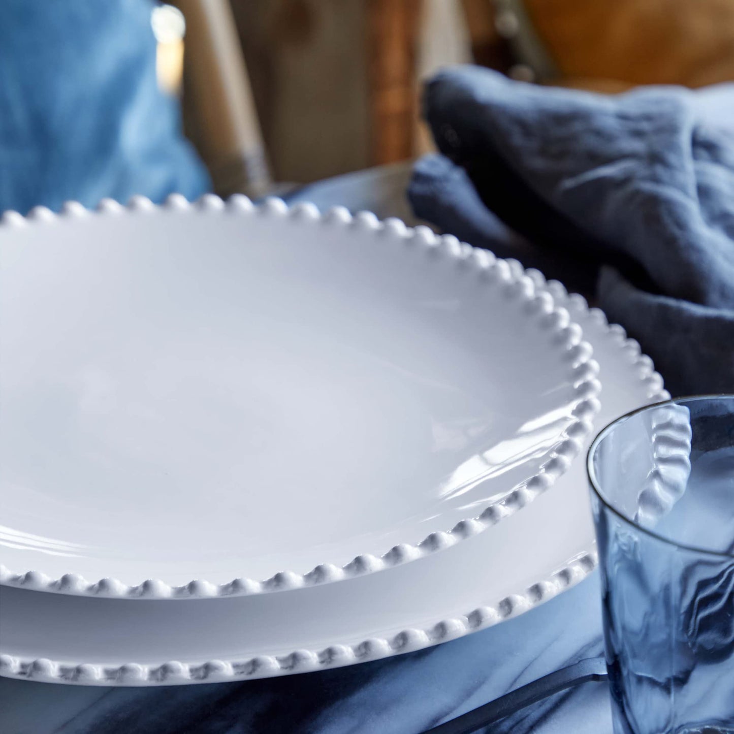 Costa Nova Ceramic Stoneware 11" Dinner Plate - Collection & Color Options | Microwave & Dishwasher Safe Dinnerware | Food Safe Glazing | Restaurant Quality Tableware