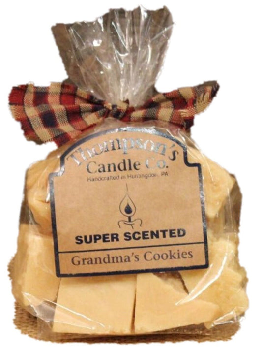 Thompson’s Candle Co. Super Scented Grandma’s Cookies Wax Crumbles – 6 oz Handcrafted Paraffin Wax Melts, Warm Baked Cookie Fragrance, Made in the USA