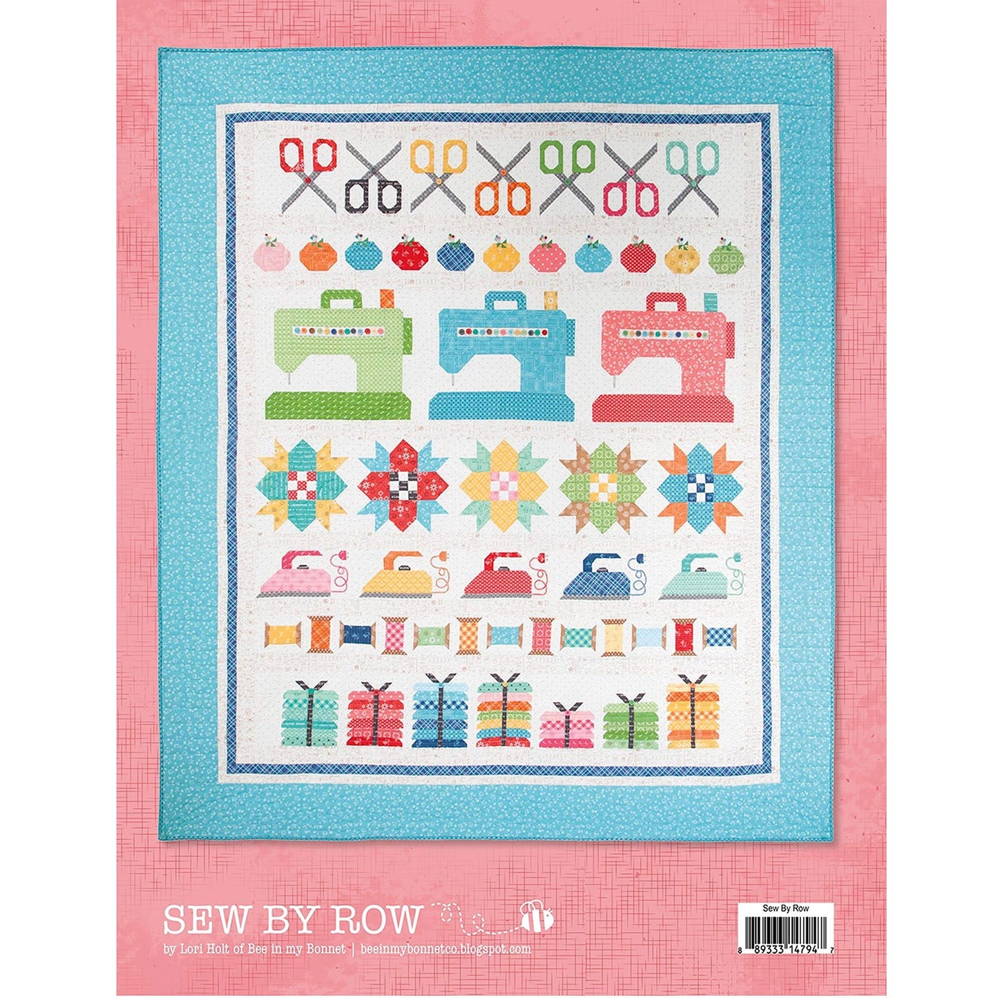 Riley Blake Designs Sew by Row Quilt Pattern by Lori Holt of Bee in my Bonnet