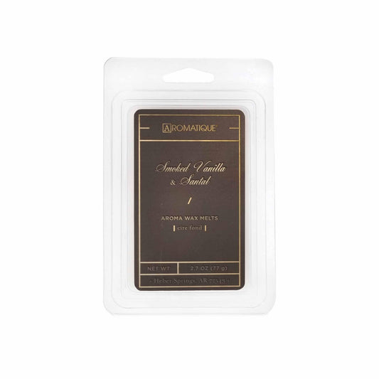 Aromatique Aroma Wax Melts Tray, Smoked Vanilla & Santal, 2.7 Ounce