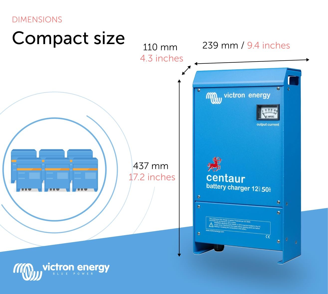 Victron Energy Centaur 12-Volt 50 amp 3 Bank Battery Charger