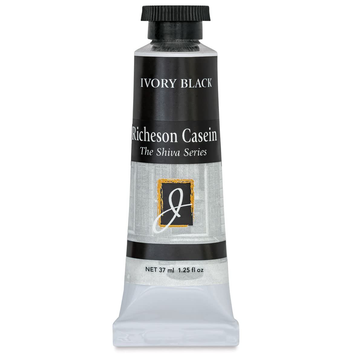 Jack Richeson Artist Casein Colors, 37-Milileter, Ivory Black