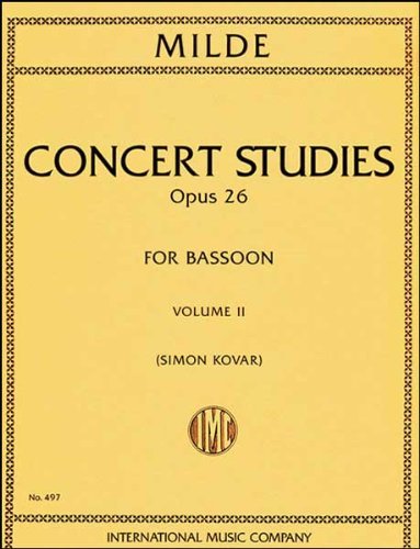 50 Concert Studies, Op. 26: Vol. 2 for bassoon (IMC497)
