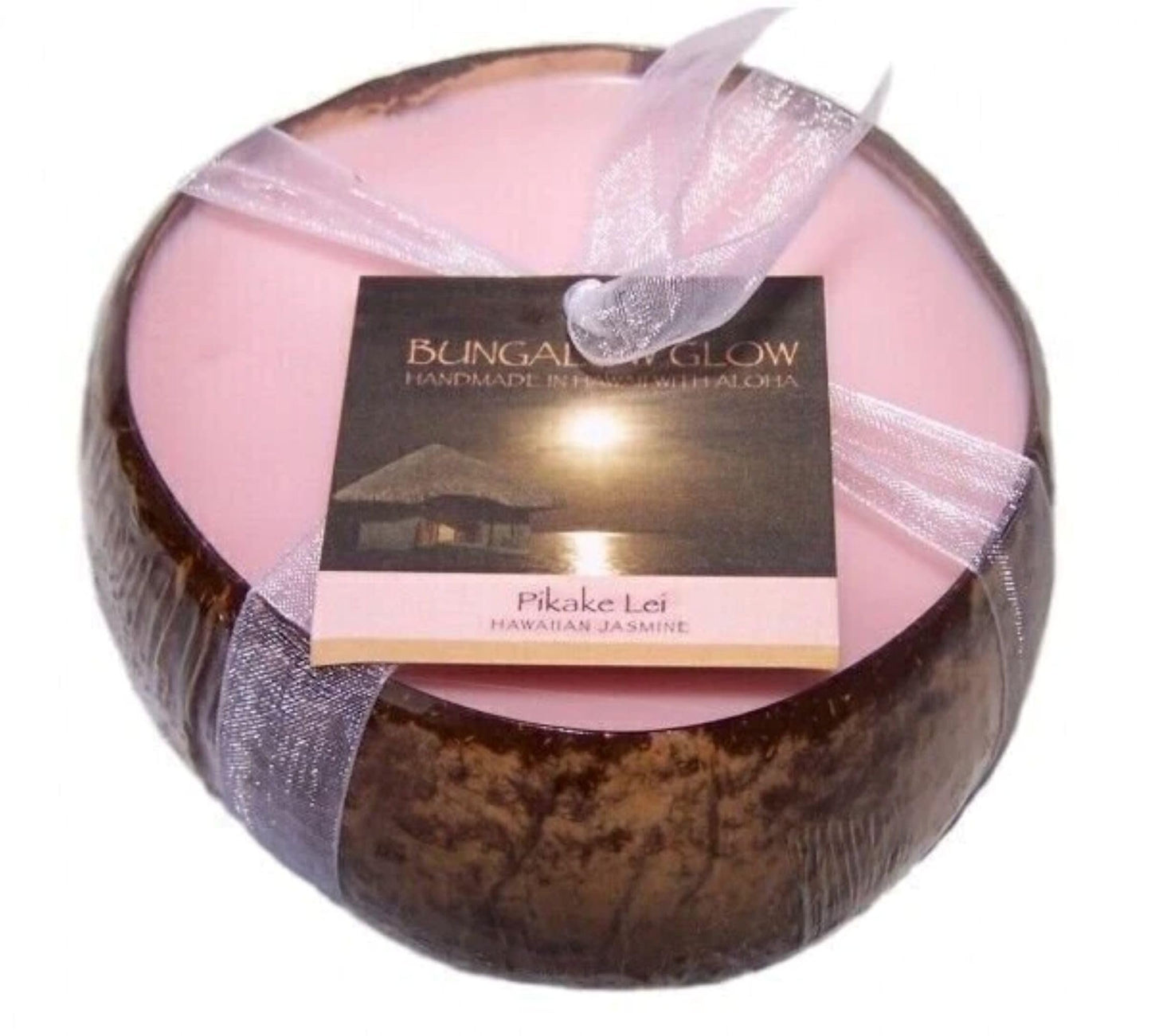BUNGALOW GLOW Pikake Lei Coconut Candle, 12 OZ