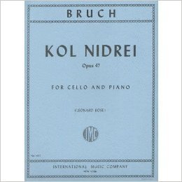 Bruch, Max - Kol Nidre Op 47 for Cello and Piano - Arranged by Rose - International Edition