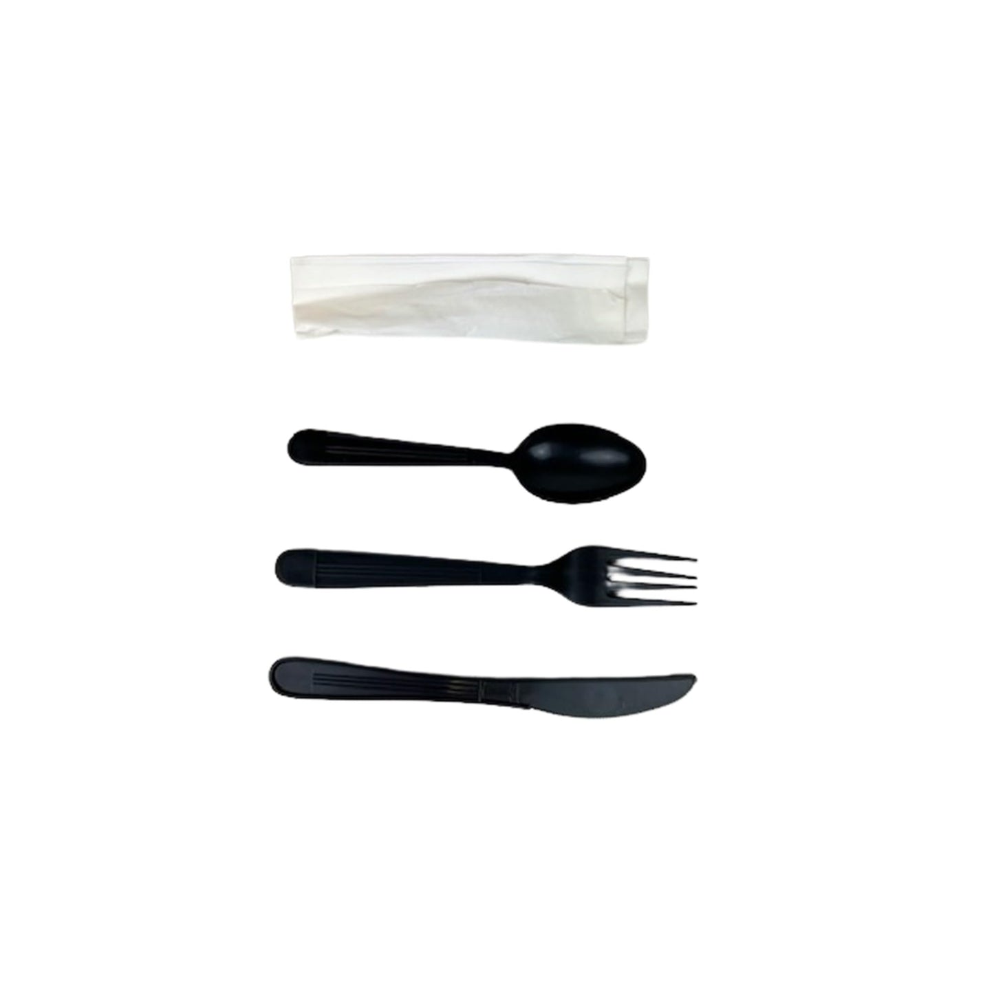 DHG PROFESSIONAL Heavy Weight Cutlery Set 250 Pieces – Includes Heavy Weight Plastic Forks, Knives, Spoons & Disposable Napkins - Elegant Disposable for Party & Wedding