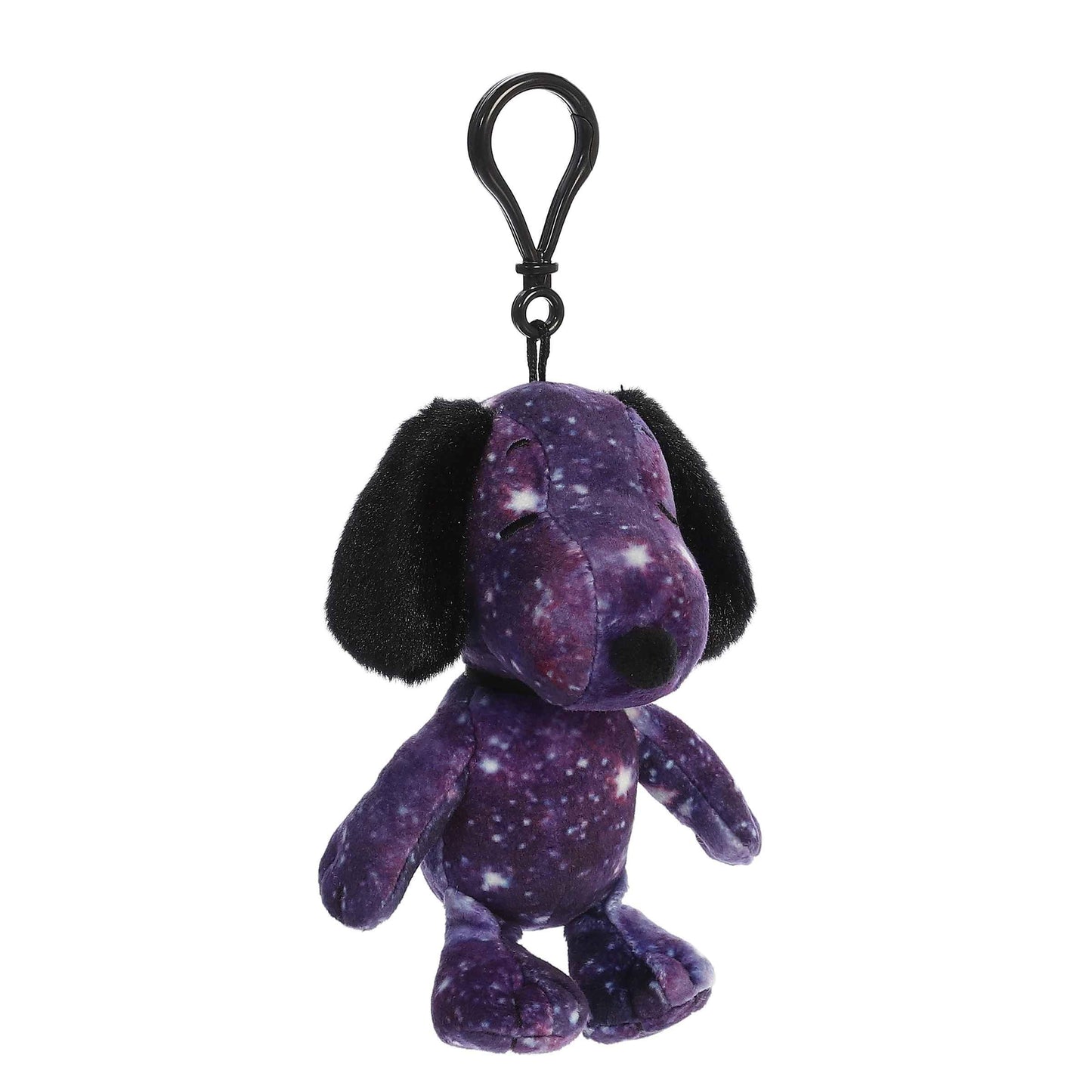 Aurora® Timeless Peanuts® Spaced Out Snoopy Clip-On Stuffed Animal - Classic Characters - Lasting Memories - Purple 5 Inches