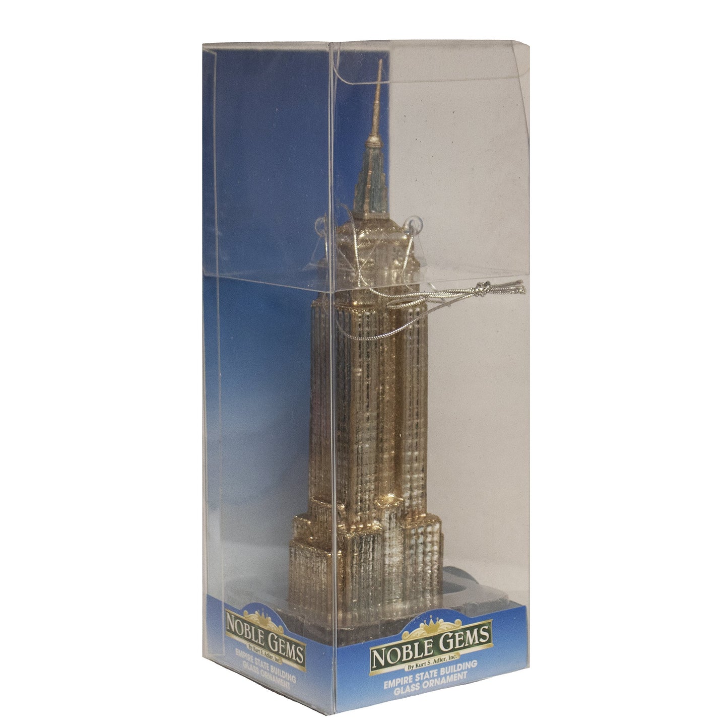 Kurt Adler Noble Gems Empire Skyscraper Ornament, 6.5-Inch