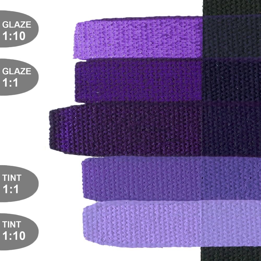 SoFlat Matte Acrylics by GOLDEN, Dioxazine Violet Deep, 2 fl. oz. Jar, Professional Acrylic Paint, Opaque