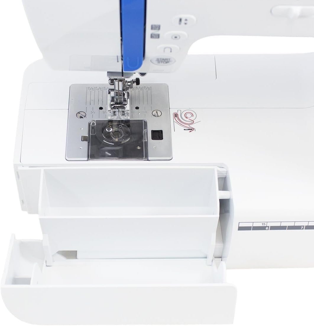 Juki HZL-80HP Sewing Machine with Automatic Needle Threader and Automatic One Step Buttonholing, Comes with a Hard-Shell Carrying Case