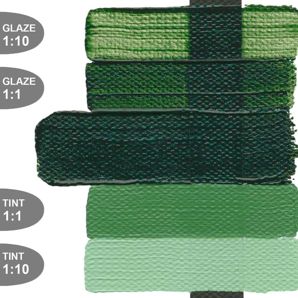 Heavy Body Acrylics by GOLDEN, Hookers Green Hue, 5 fl. oz. Tube, Professional Acrylic Paint, Semi-Transparent