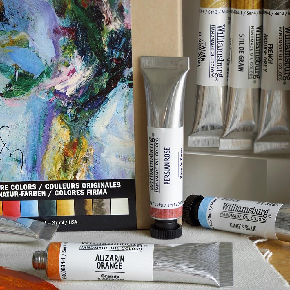 Williamsburg Artist Oil Colors by GOLDEN, Black, Gray and White, Professional Oil Paint