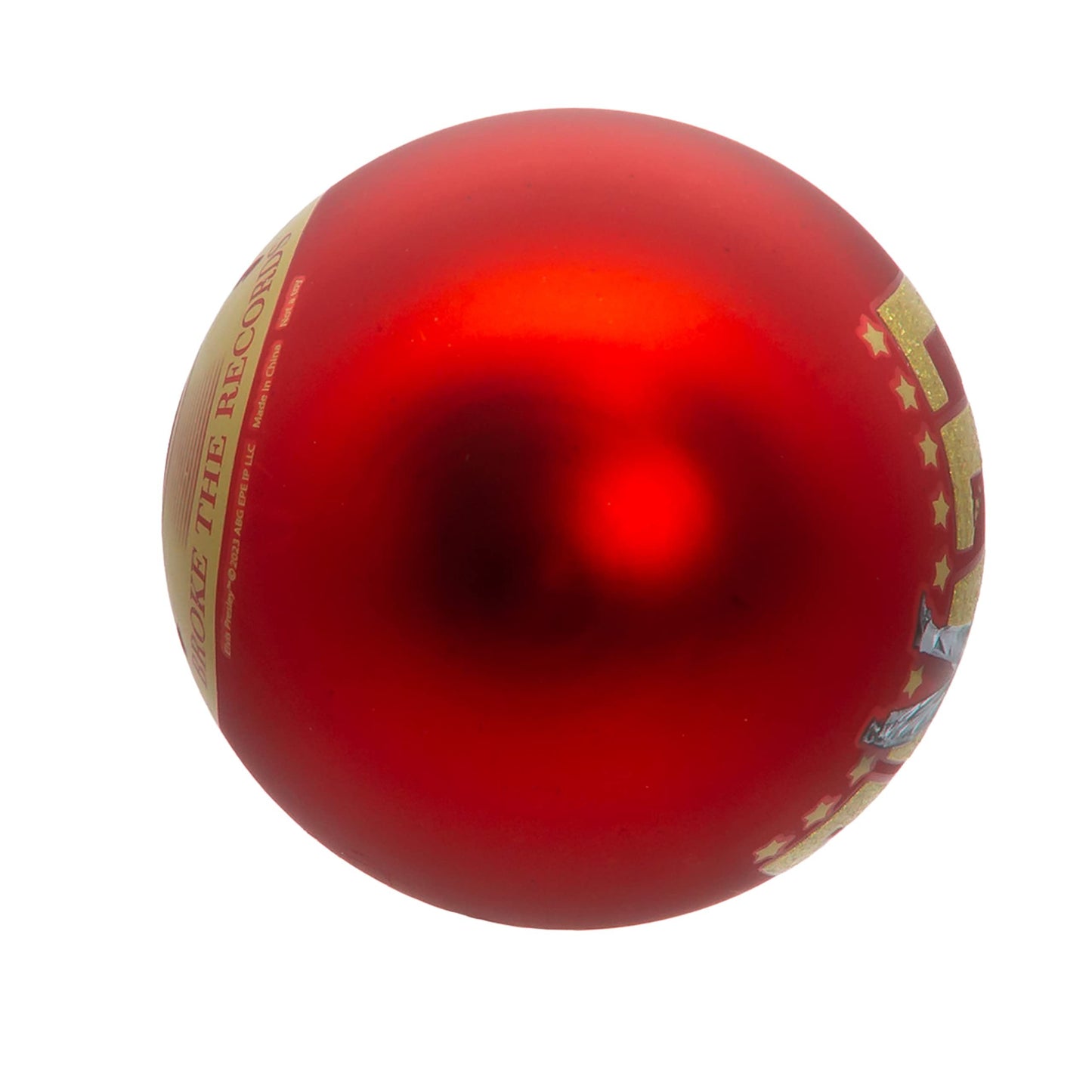 Kurt Adler 80MM Elvis Presley® Red Glass Ball Ornament