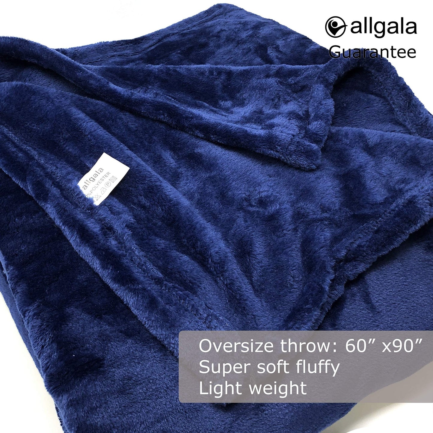 allgala Super Soft Flannel Plush Light Weight Throw Blanket