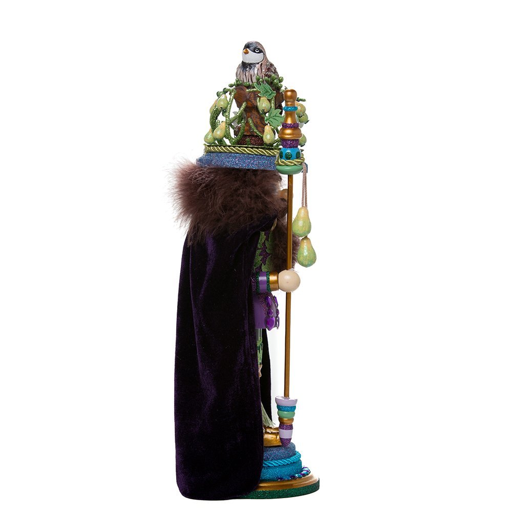 Kurt S. Adler Kurt Adler 18-Inch Hollywood Partridge in a Pear Tree Nutcracker, Black