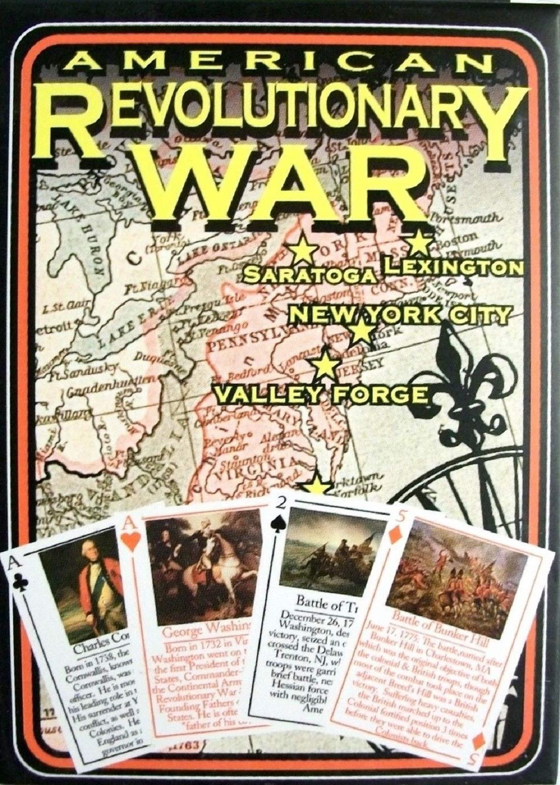 The American Revolutionary War Souvenir Playing Cards