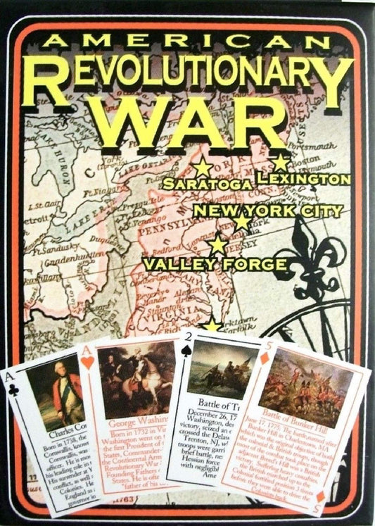 The American Revolutionary War Souvenir Playing Cards