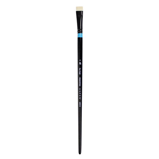 Princeton Artist Brush Co. Aspen Series 6500 - Long Handled Short Bright Size 6 - Single Synthetic Oil and Acrylic Paint Brush for Painting on Canvas and Board