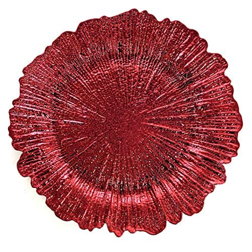 allgala Heavy Quality Round Charger Plates - Elegant Gold Chargers for Dinner Plates
