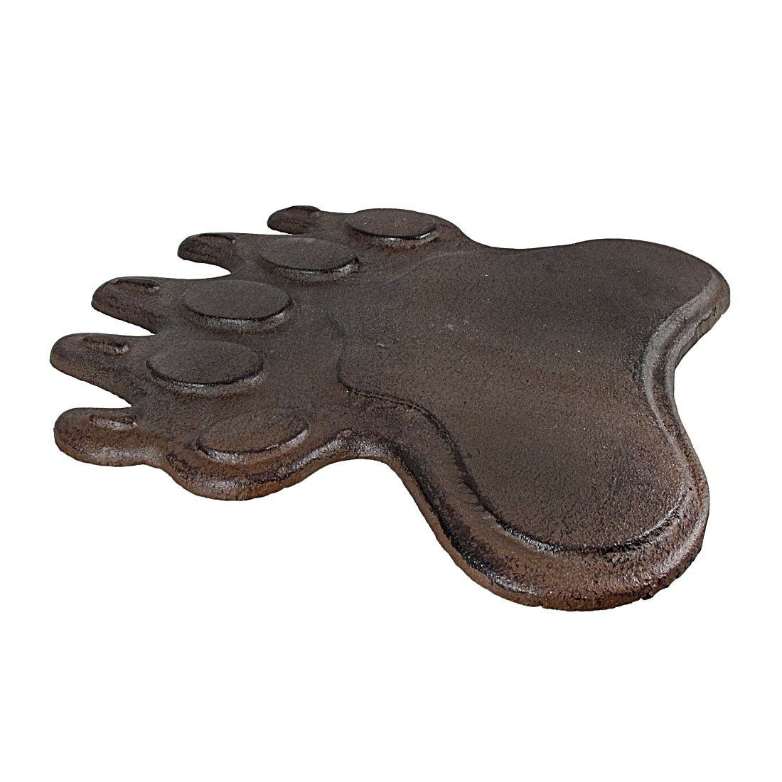 Things2Die4 Cast Iron Bear Footprint Garden Stepping Stone