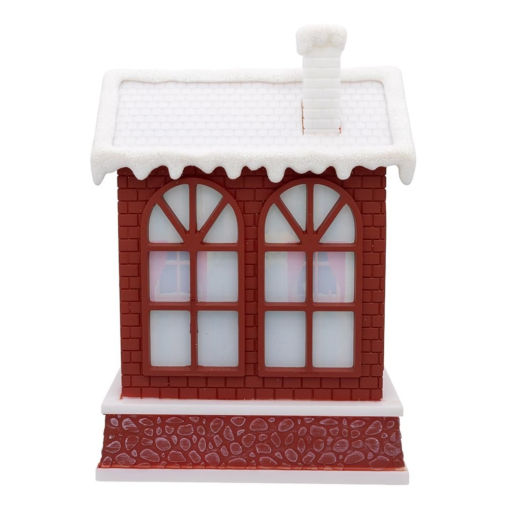 Disney Kurt Adler 7.5-inch Battery Operated Light-Up Mickey Santa Lantern