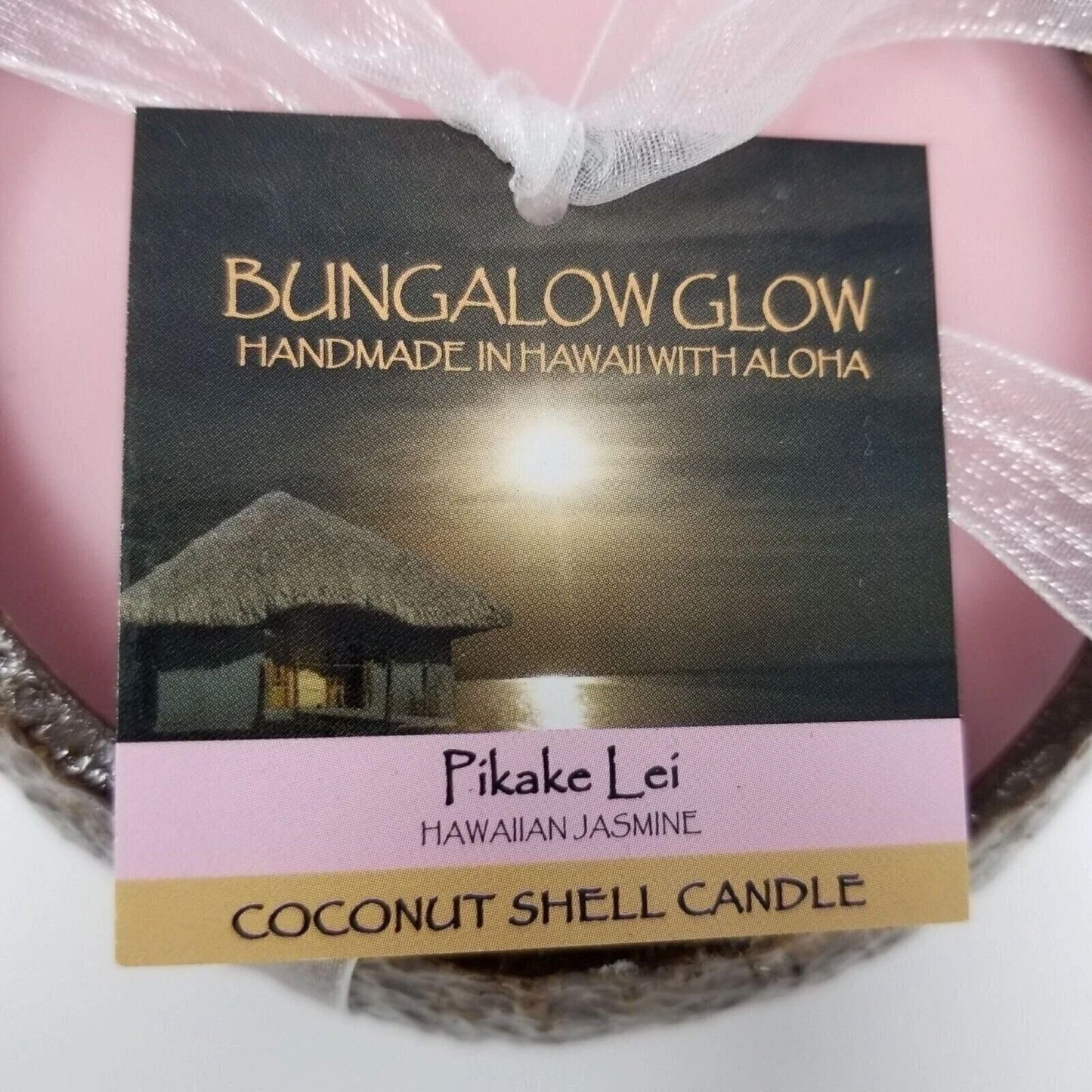 BUNGALOW GLOW Pikake Lei Coconut Candle, 12 OZ