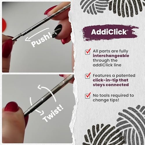 skacel by addi addiClick Interchangeable Knitting Needle Set