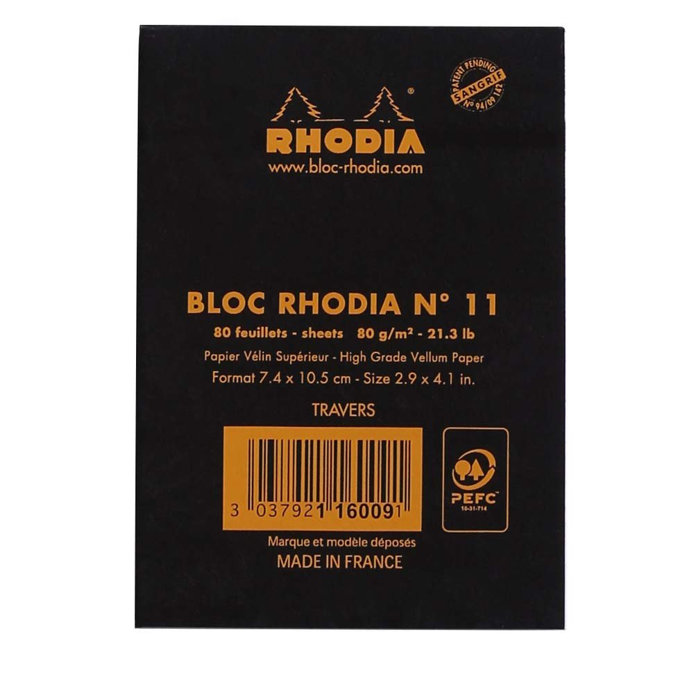 Rhodia Set of 10 Classic Standard Graph Notepads