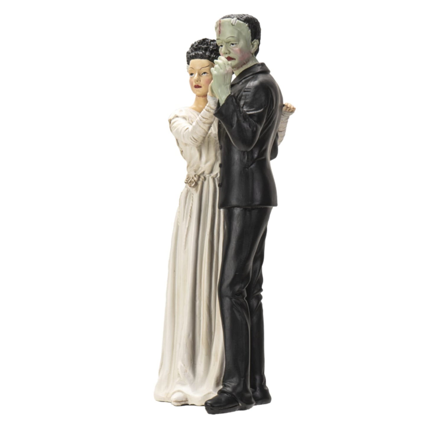 Pacific Giftware Frank and Bride Dancing Figurine, Gothic Collectible Frankenstein Statue, 5.25 Inches x 5 Inches x 12 Inches