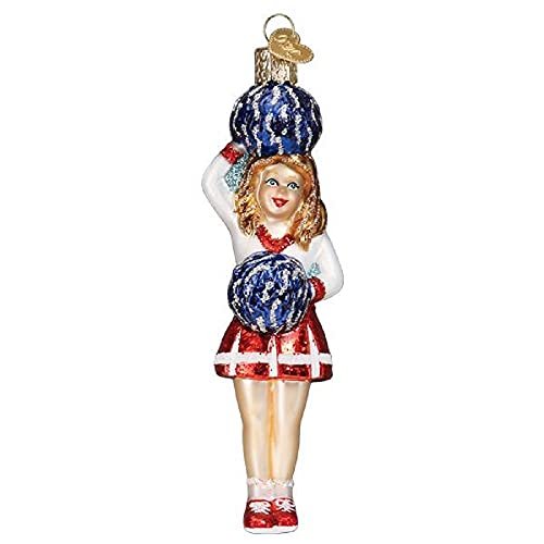 Old World Christmas Ornaments Cheerleader Glass Blown Ornaments for Christmas Tree