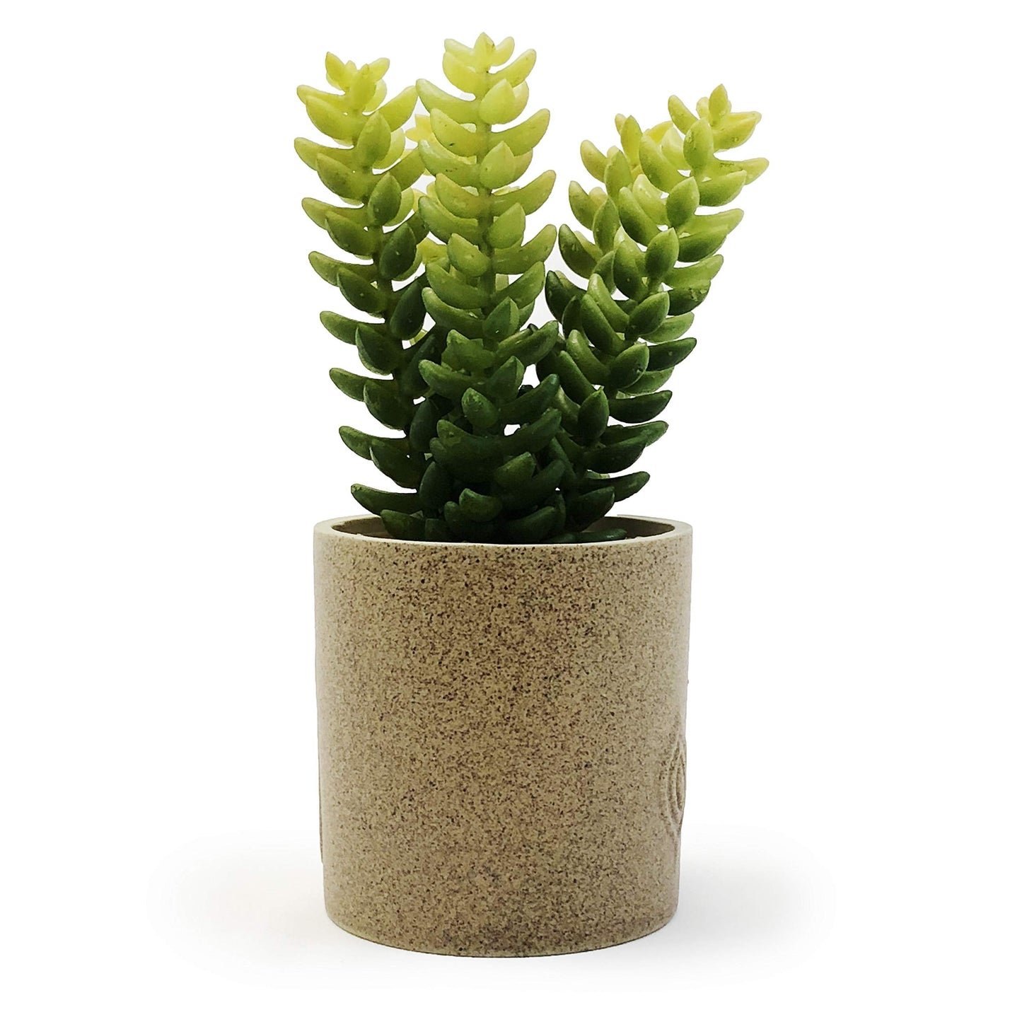 allgala Small Desktop Artificial Succulent Plant Indoor and Outdoor Indoor Fake Plants with Natural Clay Pot