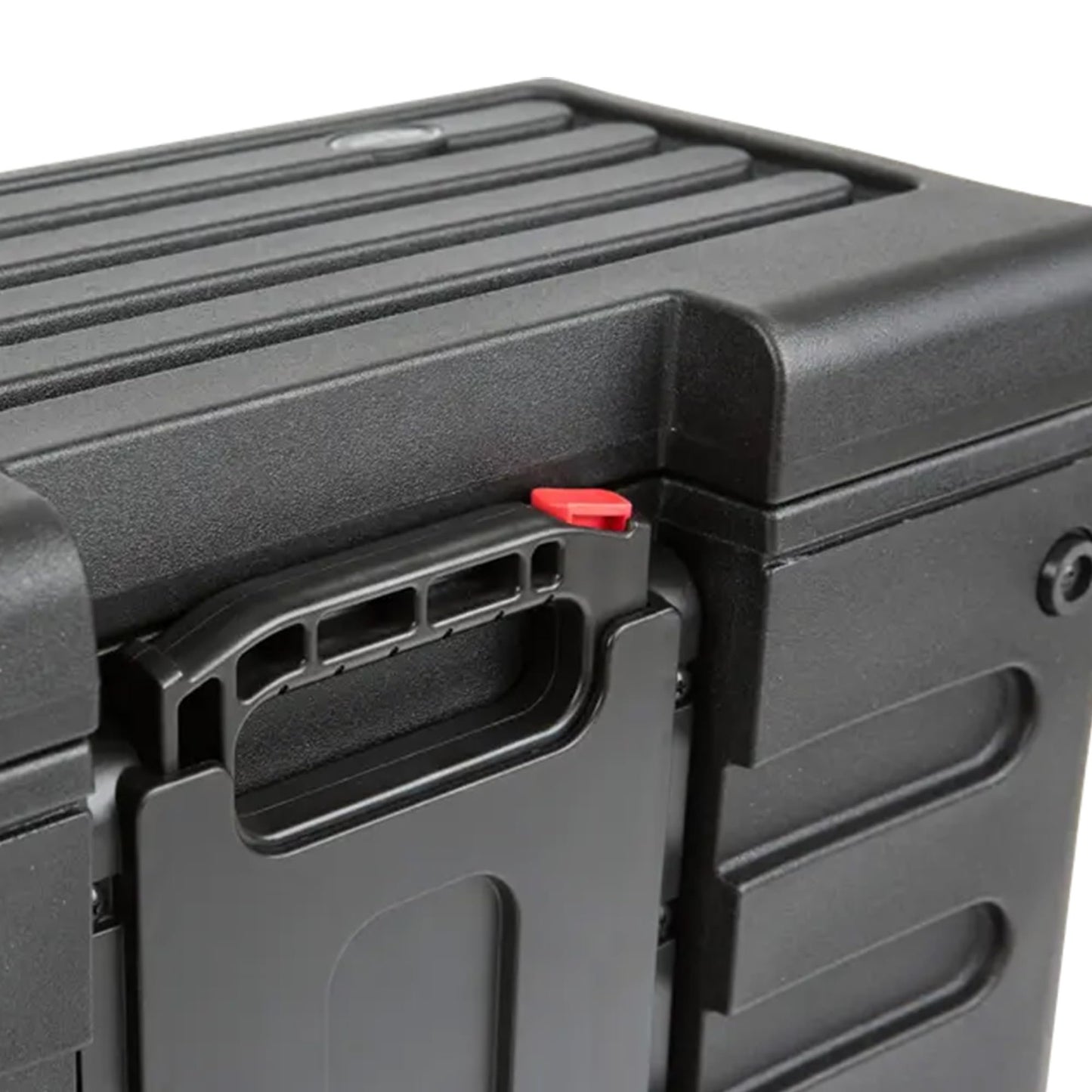 SKB 4U rSeries Rolling Rack with Integrated Back Wheels and 1-Touch Pull Handle, Comes with 4 Rack Units and Interlocking Molded Stacking Bars