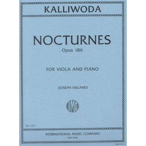 Kalliwoda J.W. Six Nocturnes, Op. 186 Viola and Piano - edited by Joseph Vieland - International