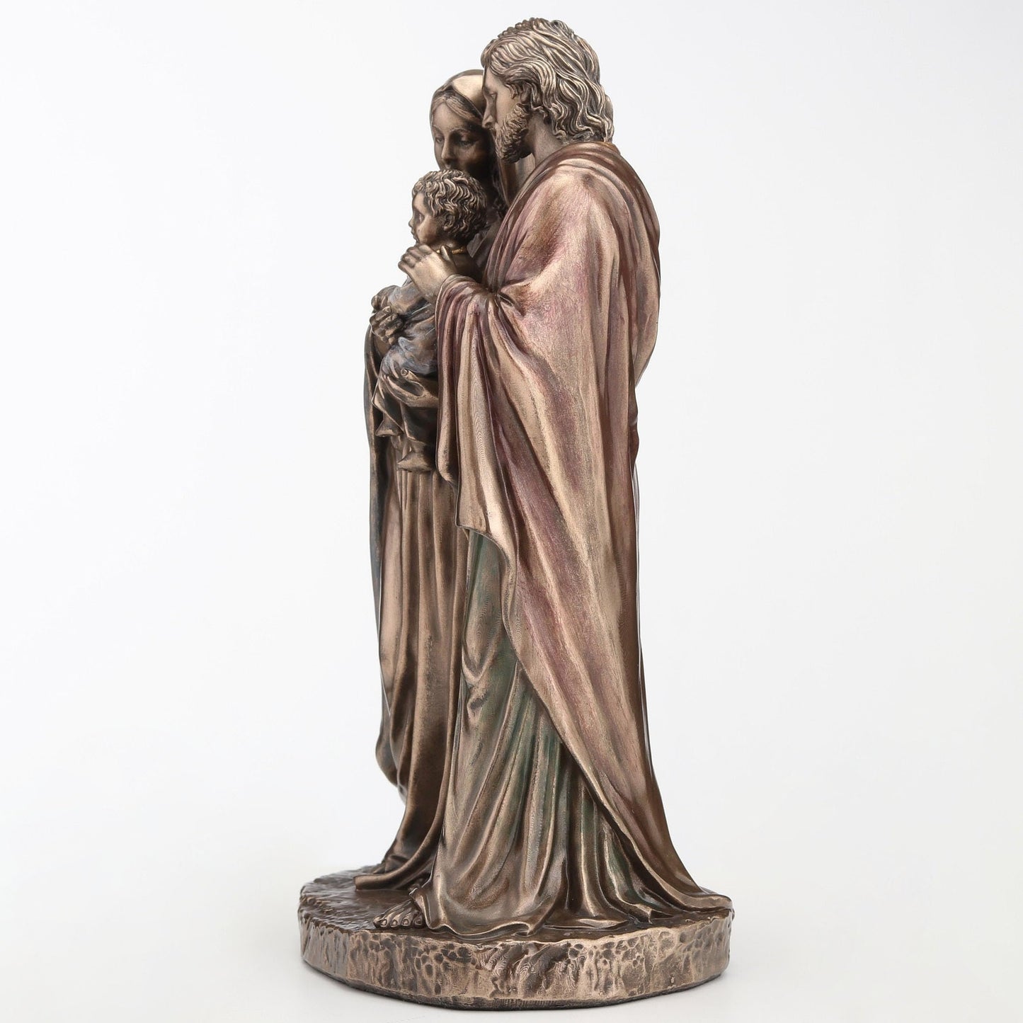 Veronese Design 6 1/8 Inch Holy Family Cold Cast Resin Bronze Finish Religious Gift Sculpture