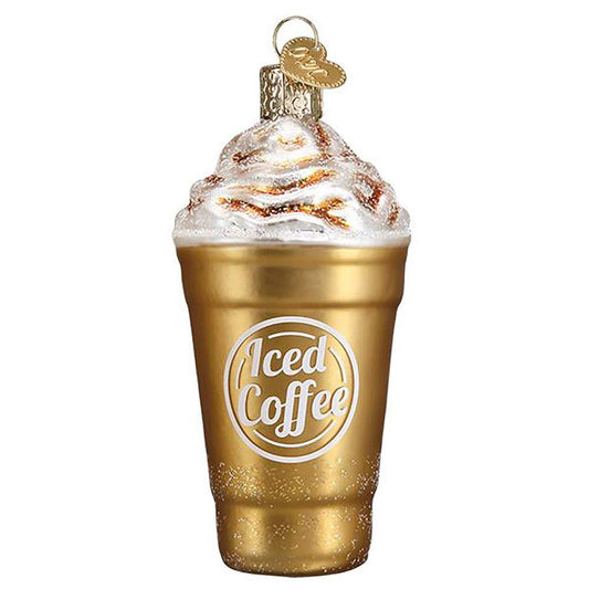 Old World Christmas Ornaments Blended Coffee Glass Blown Ornaments for Christmas Tree