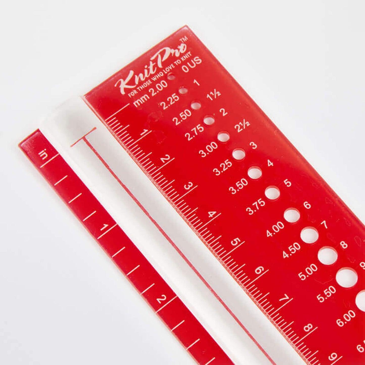 KnitPro 10701 Nadelgrößenschablone mit Lupe