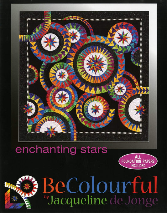 Enchanting Stars Paper Pieced Quilt Pattern by Jacqueline de Jong