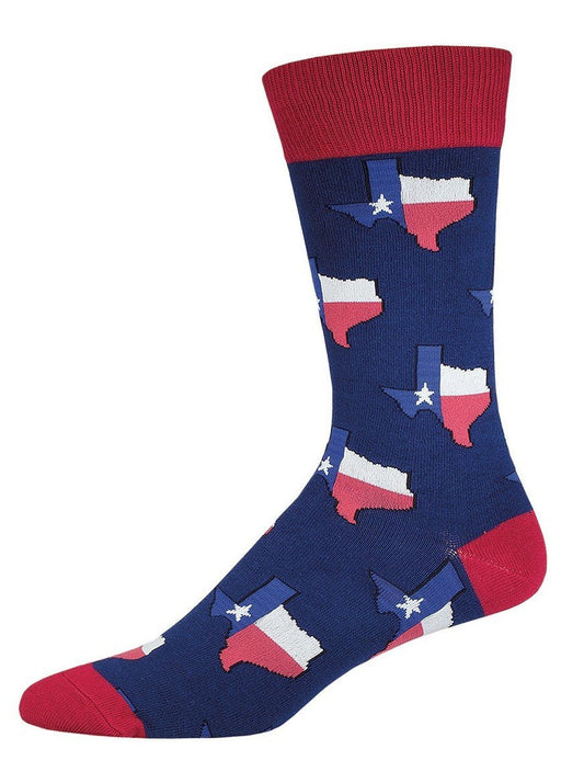 Socksmith Men's Texas Socks, Navy