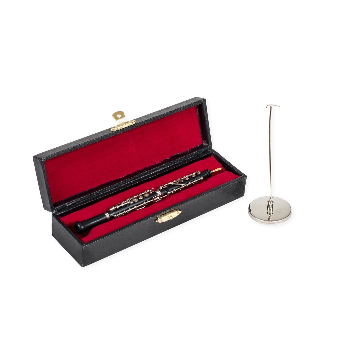 Broadway Gift Co. Oboe Miniature Replica Black and Gold Tone 1 x 6.25 Resin Tabletop Figurine