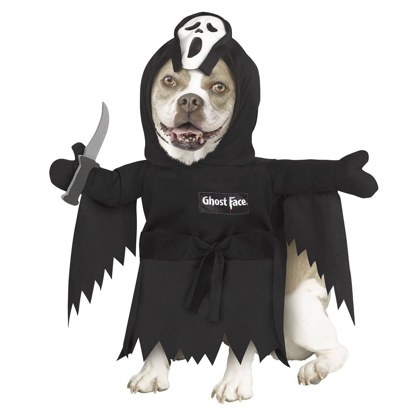 Fun World Officially Licensed Ghost Face Pet Costume, Small