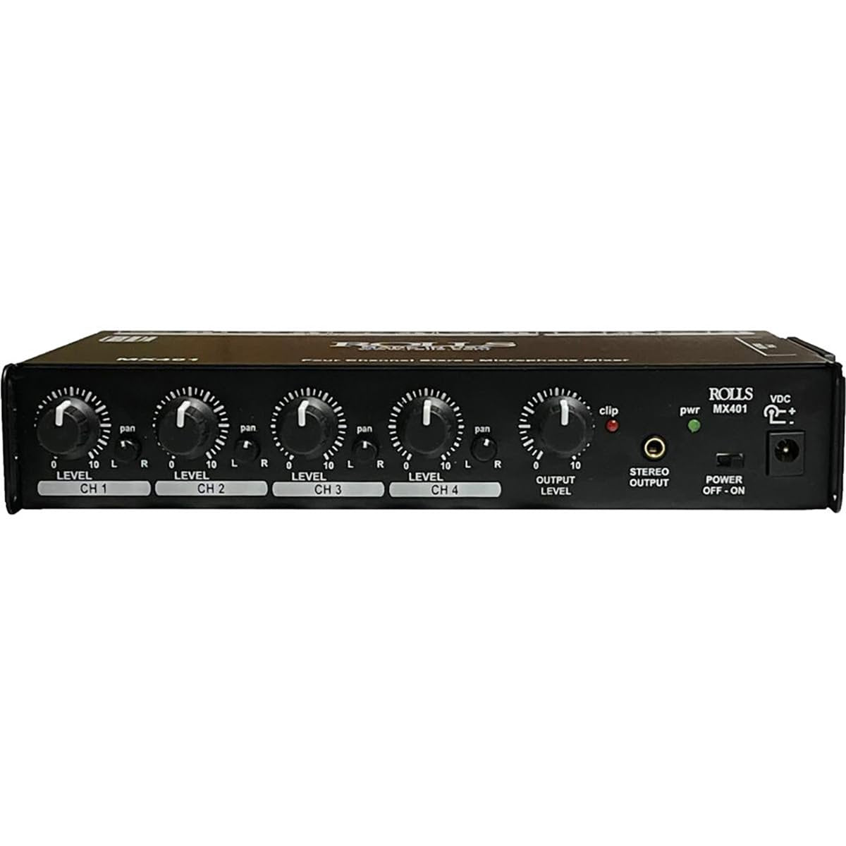 Rolls MX401 4-channel XLR Mic/Line Stereo Mixer