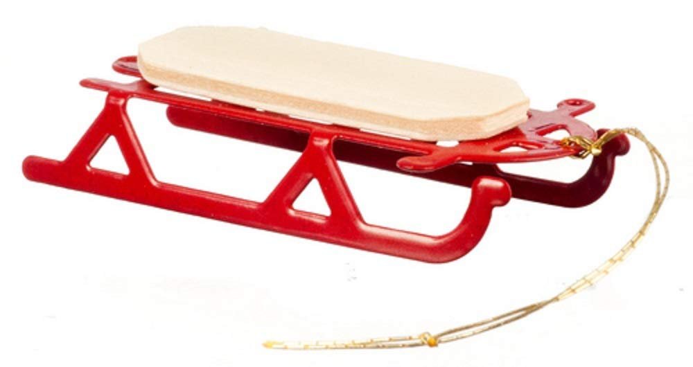 International Miniatures Dollhouse Miniature 1/2 In. Flyer Sled