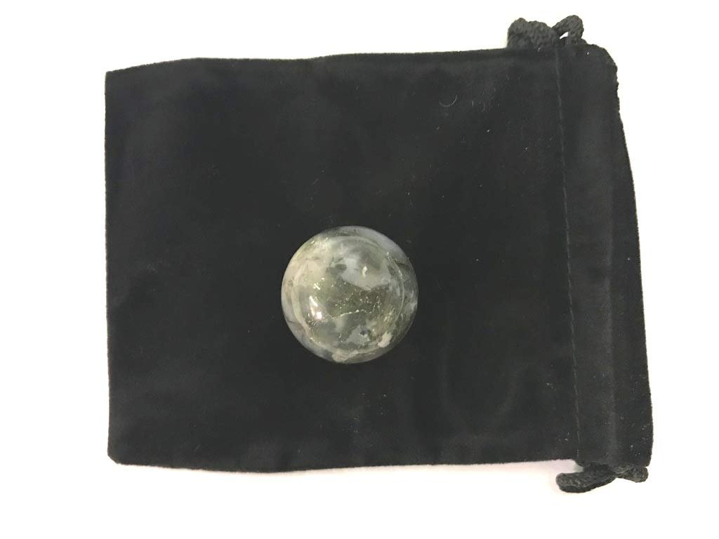 Zentron Crystal Collection 25mm Polished Sphere Gemstone Pocket Sized 1" with Velvet Bag