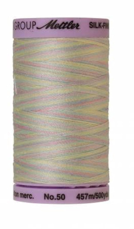 Mettler 9085 Silk-Finish Variegated Cotton Thread 50 wt. 500 Yd/457 M Spool