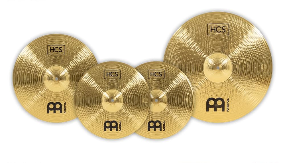 Meinl Cymbals HCS141620 HCS Cymbal Box Set Pack with 14-Inch Hi Hat Pair, 16-Inch Crash, 20-Inch Ride (VIDEO)