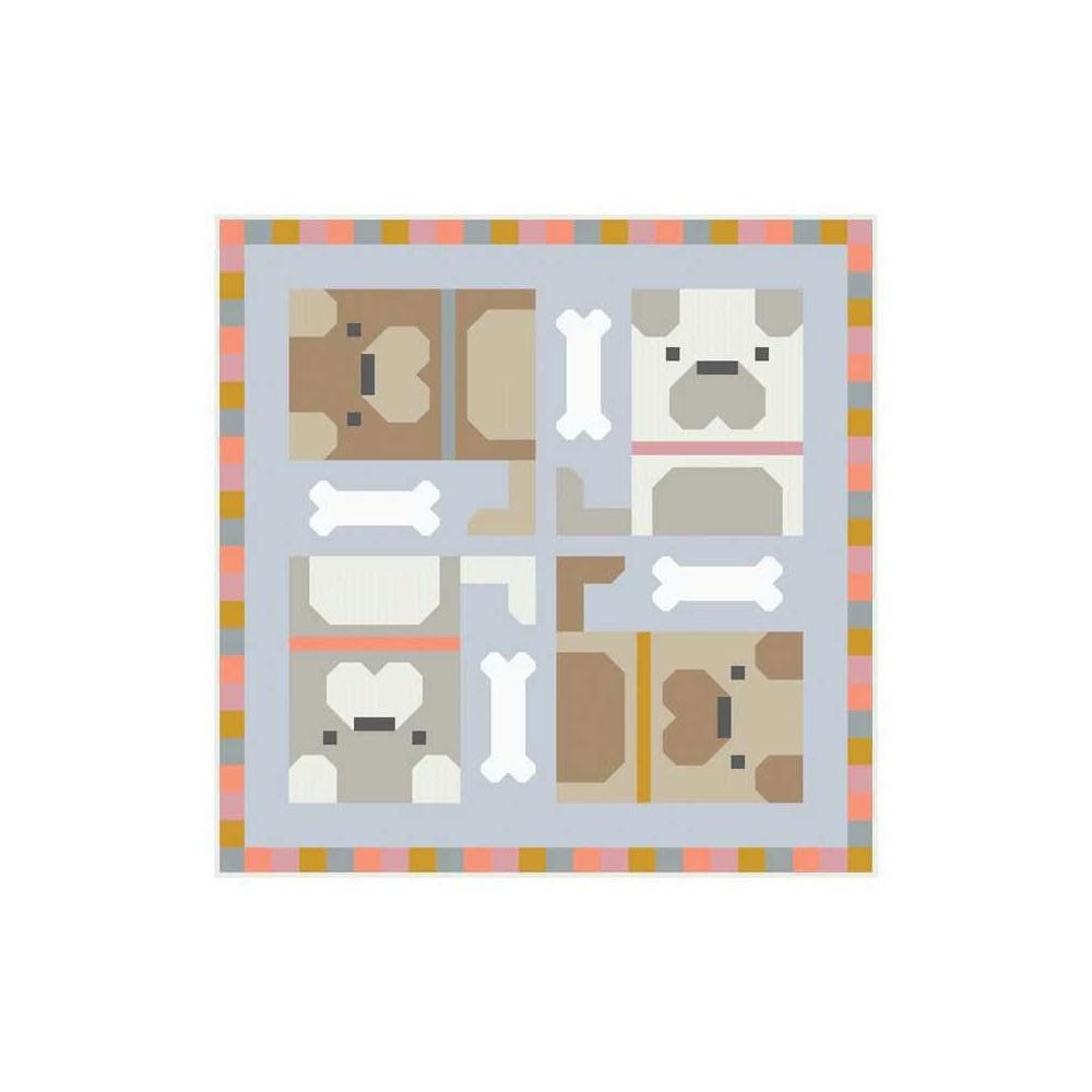 Lindsey Neill Dog Pile Quilt Pattern, Multi