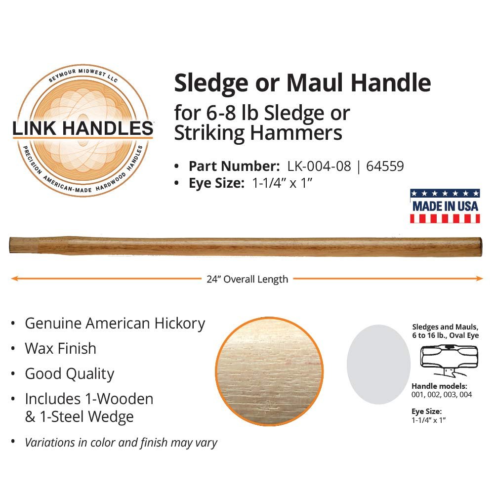 Link Handles Sledge/ Maul Striking Tool Handles for Sledge/Striking Hammer (Various Size and Models)