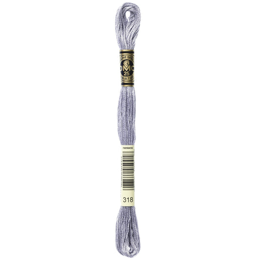 DMC Thread 6-Strand Embroidery Cotton 8.7 Yards Light Steel Gray 117-318 (12-Pack)