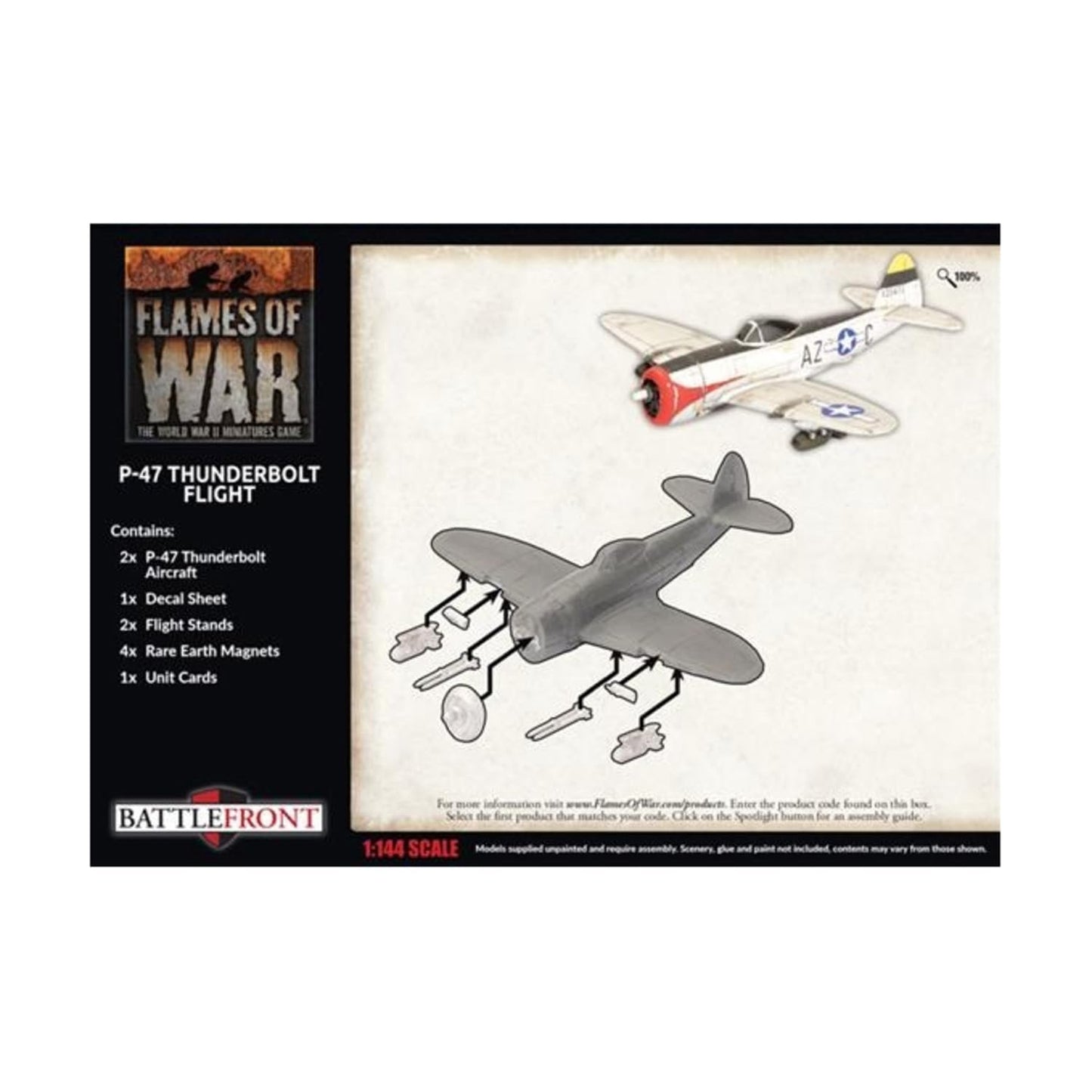 Flames of War: Late War: United States: P-47 Thunderbolt Fight Flight (UBX85)